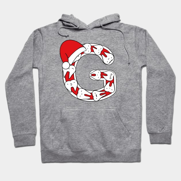 Letter G (Happimola Christmas Alphabet) Hoodie by Happimola